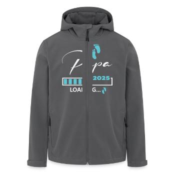 Papa 2025 loading - Recycelte Männer Softshell-Jacke von Stanley/Stella - Anthrazit - Vorne - AI Model Male 185 light (185cm)