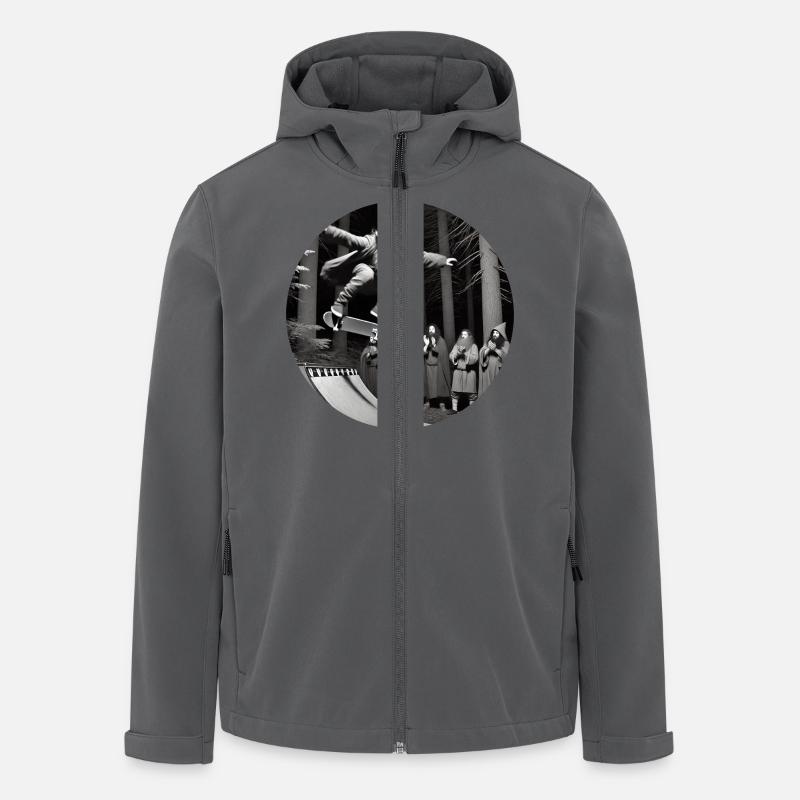 Crazy Wizard Skateboard - Veste softshell homme en polyester recyclé Stanley/Stella - charbon