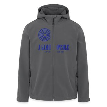 Gaming Console Gear – Level Up Abenteuer - Recycelte Männer Softshell-Jacke von Stanley/Stella - Anthrazit - Vorne - AI Model Male 185 light (185cm)