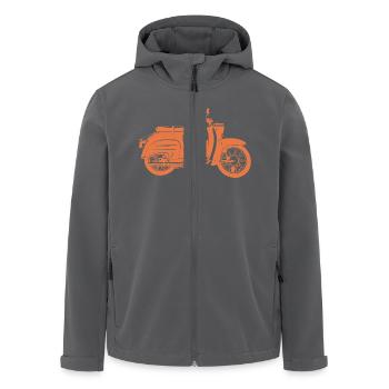 Simson Schwalbe KR51 - Recycelte Männer Softshell-Jacke von Stanley/Stella - Anthrazit - Vorne - AI Model Male 185 light (185cm)