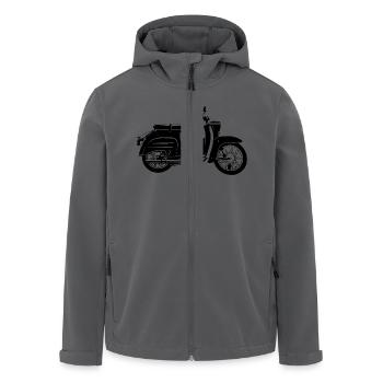 Simson Schwalbe KR51 - Recycelte Männer Softshell-Jacke von Stanley/Stella - Anthrazit - Vorne - AI Model Male 185 light (185cm)