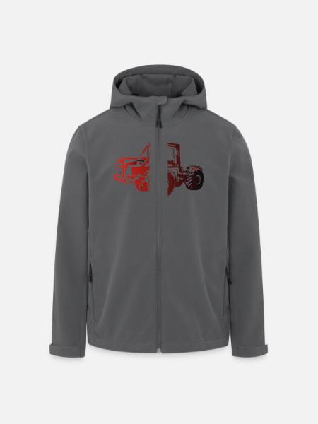 Kirovets K700 Traktor K70 - Recycelte Männer Softshell-Jacke von Stanley/Stella - Anthrazit