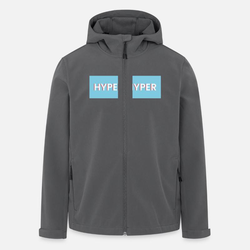 HYPER HYPER Pixel - Recycelte Männer Softshell-Jacke von Stanley/Stella - Anthrazit