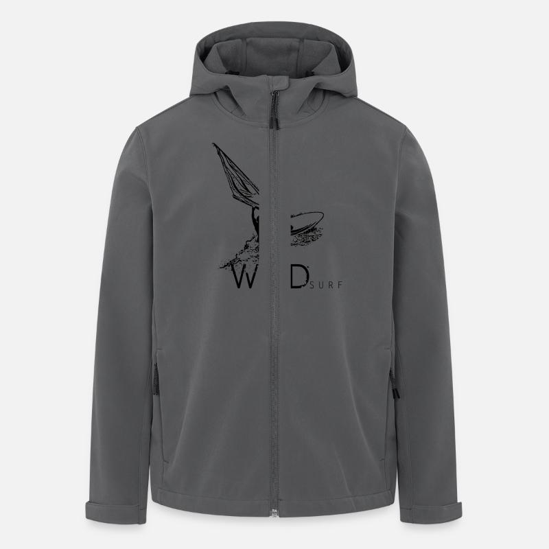 planche à voile - Veste softshell homme en polyester recyclé Stanley/Stella - charbon