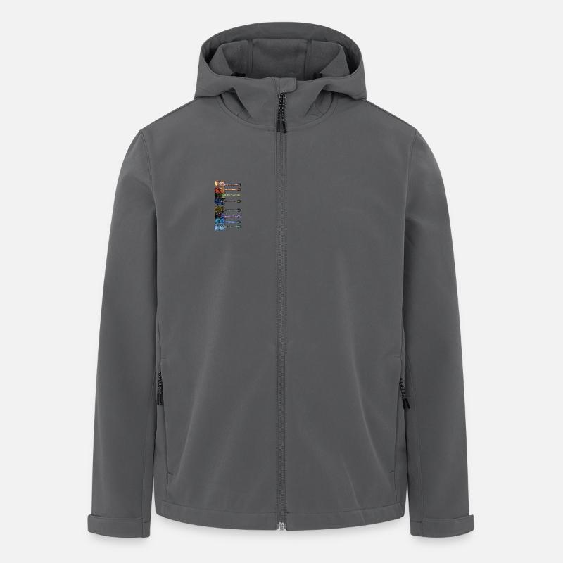 Gitarren - Recycelte Männer Softshell-Jacke von Stanley/Stella - Anthrazit