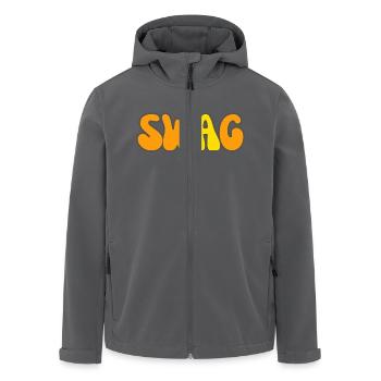 Modern Typography Cool Art Studio Brand Logo Swag - Recycelte Männer Softshell-Jacke von Stanley/Stella - Anthrazit - Vorne - AI Model Male 185 light (185cm)
