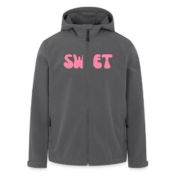 Modern Typography Cool Art Studio Brand Logo sweet - Recycelte Männer Softshell-Jacke von Stanley/Stella - Anthrazit - Vorne - AI Model Male 185 light (185cm)