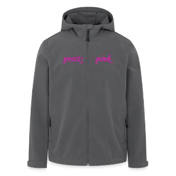 Hübsch in Pink - Recycelte Männer Softshell-Jacke von Stanley/Stella - Anthrazit - Vorne - AI Model Male 185 light (185cm)