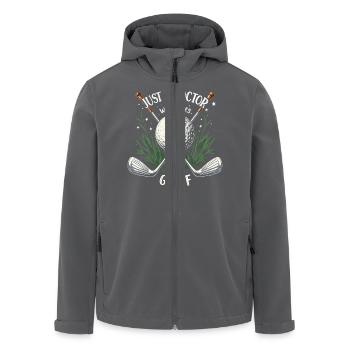 Arzt, Ärztin und Golfen - Recycelte Männer Softshell-Jacke von Stanley/Stella - Anthrazit - Vorne - AI Model Male 185 light (185cm)