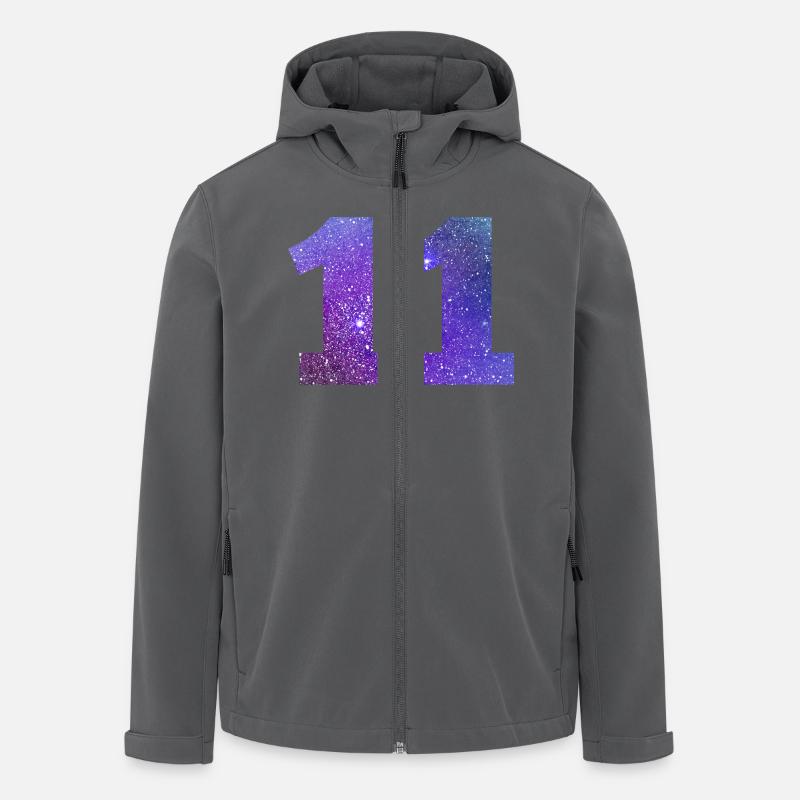 Galaxie Nummer 11 - Recycelte Männer Softshell-Jacke von Stanley/Stella - Anthrazit