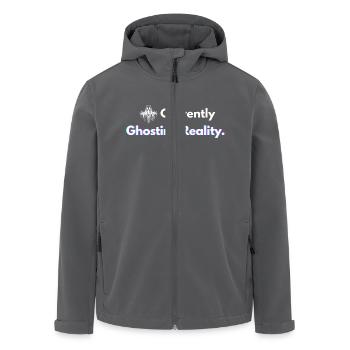 Aktuell Ghosting Reality Shirt - Recycelte Männer Softshell-Jacke von Stanley/Stella - Anthrazit - Vorne - AI Model Male 185 light (185cm)