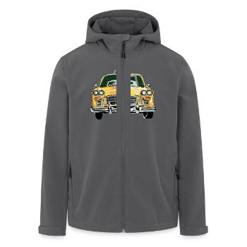Taxi - Recycelte Männer Softshell-Jacke von Stanley/Stella - Anthrazit - Vorne - AI Model Male 185 light (185cm)