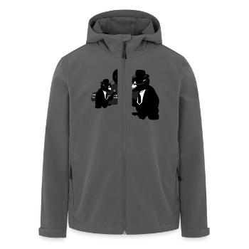 the blues brothers monkey - Recycelte Männer Softshell-Jacke von Stanley/Stella - Anthrazit - Vorne - AI Model Male 185 light (185cm)