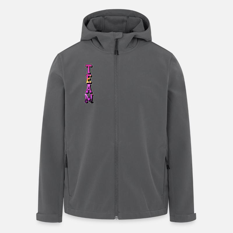 Team - Recycelte Männer Softshell-Jacke von Stanley/Stella - Anthrazit