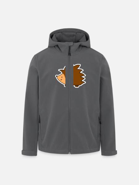 Igel - Recycelte Männer Softshell-Jacke von Stanley/Stella - Anthrazit