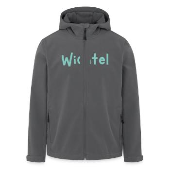 Wichtel blau - Recycelte Männer Softshell-Jacke von Stanley/Stella - Anthrazit - Vorne - AI Model Male 185 light (185cm)
