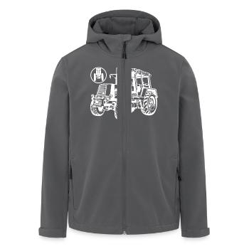 Traktor Fortschritt ZT320 - Recycelte Männer Softshell-Jacke von Stanley/Stella - Anthrazit - Vorne - AI Model Male 185 light (185cm)