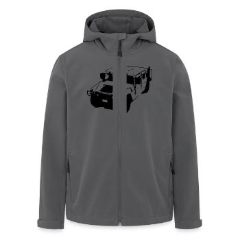 Jeep Hummer H1 Geländewag - Recycelte Männer Softshell-Jacke von Stanley/Stella - Anthrazit - Vorne - AI Model Male 185 light (185cm)