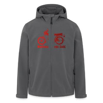 Simson S51 Waffenschmiede - Recycelte Männer Softshell-Jacke von Stanley/Stella - Anthrazit - Vorne - AI Model Male 185 light (185cm)