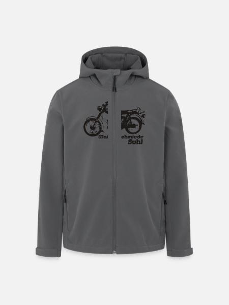 Simson S50 DDR Mopet - Recycelte Männer Softshell-Jacke von Stanley/Stella - Anthrazit