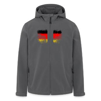 Deutschland - Recycelte Männer Softshell-Jacke von Stanley/Stella - Anthrazit - Vorne - AI Model Male 185 light (185cm)
