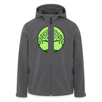 baum - Recycelte Männer Softshell-Jacke von Stanley/Stella - Anthrazit - Vorne - AI Model Male 185 light (185cm)
