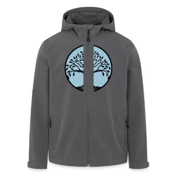 baum des lebens - Recycelte Männer Softshell-Jacke von Stanley/Stella - Anthrazit - Vorne - AI Model Male 185 light (185cm)