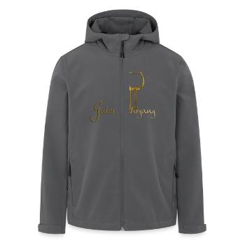 Guter Jahrgang - Recycelte Männer Softshell-Jacke von Stanley/Stella - Anthrazit - Vorne - AI Model Male 185 light (185cm)