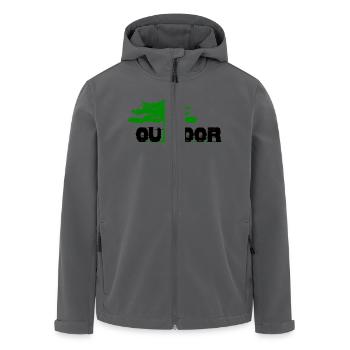 Outdoor Baum - Recycelte Männer Softshell-Jacke von Stanley/Stella - Anthrazit - Vorne - AI Model Male 185 light (185cm)