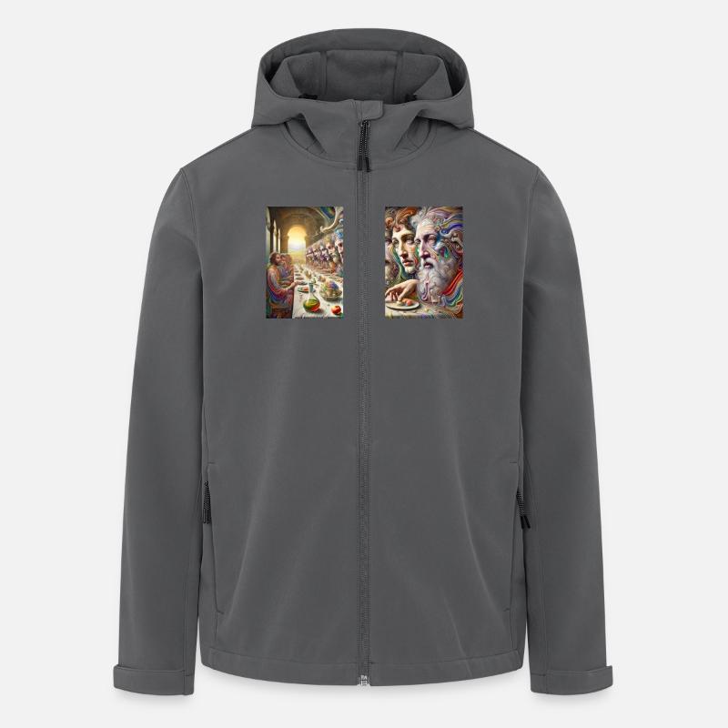 Die Tafel - Recycelte Männer Softshell-Jacke von Stanley/Stella - Anthrazit