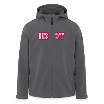 Idiot Geschenkidee - Recycelte Männer Softshell-Jacke von Stanley/Stella - Anthrazit - Vorne - AI Model Male 185 light (185cm)