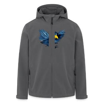 Krähe tanzt - Recycelte Männer Softshell-Jacke von Stanley/Stella - Anthrazit - Vorne - AI Model Male 185 light (185cm)