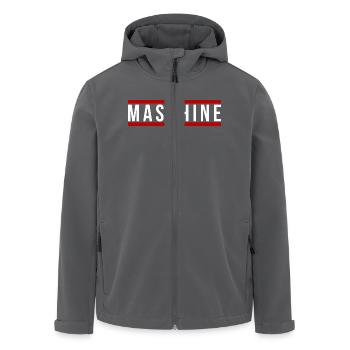 Maschine front - Recycelte Männer Softshell-Jacke von Stanley/Stella - Anthrazit - Vorne - AI Model Male 185 light (185cm)