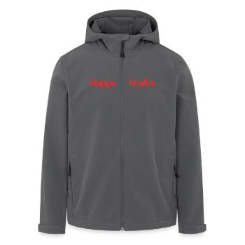 RUHESTAND. RUHESTAND. PENSIONIERT. RUHESTAND - Recycelte Männer Softshell-Jacke von Stanley/Stella - Anthrazit - Vorne - AI Model Male 185 light (185cm)