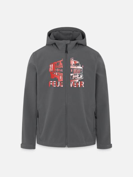 W50 Feuerwehr Spritze IFA - Recycelte Männer Softshell-Jacke von Stanley/Stella - Anthrazit