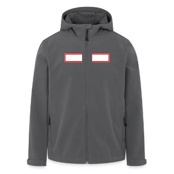 Blank Billboard, ich liebe meine Stadt - Recycelte Männer Softshell-Jacke von Stanley/Stella - Anthrazit - Vorne - AI Model Male 185 light (185cm)