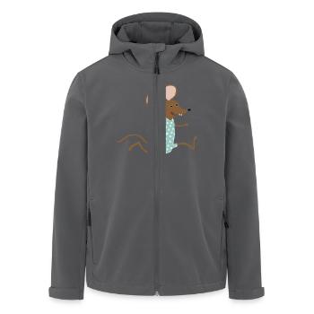 Maus geht baden - Recycelte Männer Softshell-Jacke von Stanley/Stella - Anthrazit - Vorne - AI Model Male 185 light (185cm)