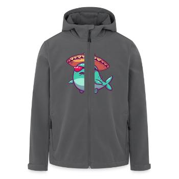 Wal Lustig Sombrero - Recycelte Männer Softshell-Jacke von Stanley/Stella - Anthrazit - Vorne - AI Model Male 185 light (185cm)