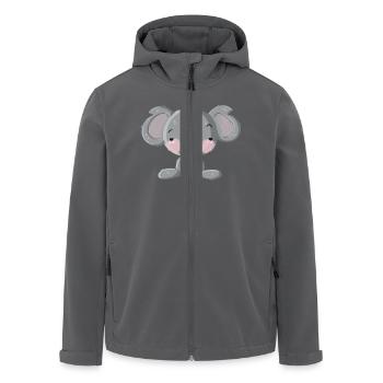 Flirt Koala - Recycelte Männer Softshell-Jacke von Stanley/Stella - Anthrazit - Vorne - AI Model Male 185 light (185cm)