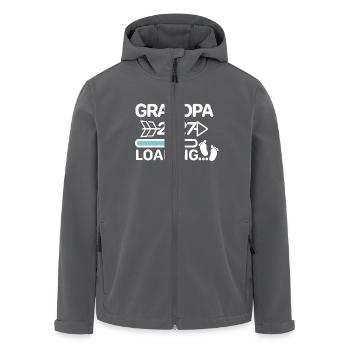 Grandpa 2027 Babyfüße - Recycelte Männer Softshell-Jacke von Stanley/Stella - Anthrazit - Vorne - AI Model Male 185 light (185cm)