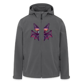 Fledermaus Lustig Sombrero - Recycelte Männer Softshell-Jacke von Stanley/Stella - Anthrazit - Vorne - AI Model Male 185 light (185cm)
