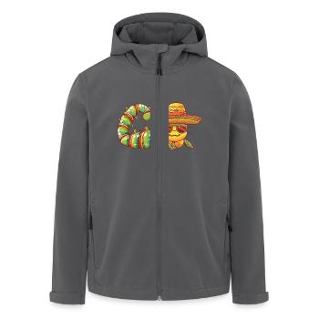 Wurm Lustig Sombrero - Recycelte Männer Softshell-Jacke von Stanley/Stella - Anthrazit - Vorne - AI Model Male 185 light (185cm)
