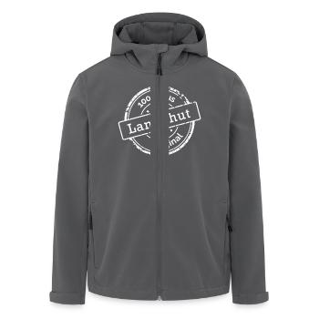 100% aus Landshut - Recycelte Männer Softshell-Jacke von Stanley/Stella - Anthrazit - Vorne - AI Model Male 185 light (185cm)