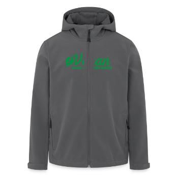 Vegan - Recycelte Männer Softshell-Jacke von Stanley/Stella - Anthrazit - Vorne - AI Model Male 185 light (185cm)