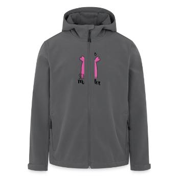 Little SCHMUSE Monster - Recycelte Männer Softshell-Jacke von Stanley/Stella - Anthrazit - Vorne - AI Model Male 185 light (185cm)