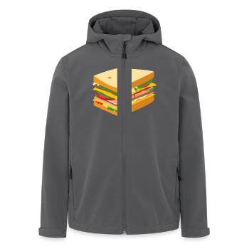 Süßes Sandwich - Recycelte Männer Softshell-Jacke von Stanley/Stella - Anthrazit - Vorne - AI Model Male 185 light (185cm)