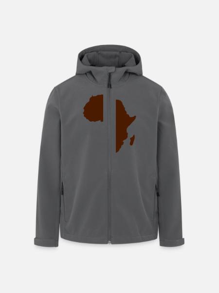 AFRIKA - Recycelte Männer Softshell-Jacke von Stanley/Stella - Anthrazit