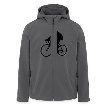 Rennrad - Recycelte Männer Softshell-Jacke von Stanley/Stella - Anthrazit - Vorne - AI Model Male 185 light (185cm)