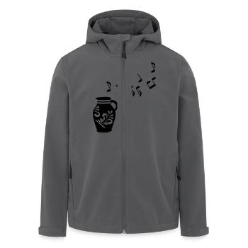 Musik Bembel Frankfurt - Recycelte Männer Softshell-Jacke von Stanley/Stella - Anthrazit - Vorne - AI Model Male 185 light (185cm)