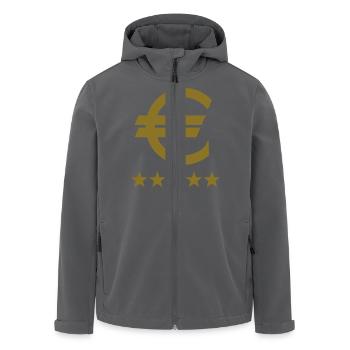 € euro 5 star geld - Recycelte Männer Softshell-Jacke von Stanley/Stella - Anthrazit - Vorne - AI Model Male 185 light (185cm)